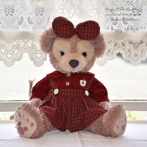 ダッフィー シェリーメイ コスチューム グッズ Mサイズ 可愛いおでかけ服(赤)スカート od145-m 洋服 Duffy グッズ