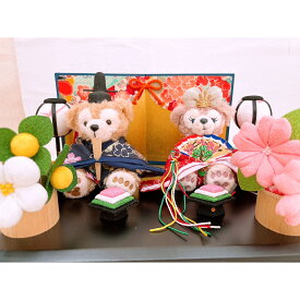 贈り物に♪雛人形 ひな人形　ひな祭り　屏風付き　ハンドメイド*hina-bonbori-25