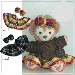 ダッフィーコスチューム ハンドパペット ショルダー シェリーメイ ハイネックニット スカート turtle-4-hp 洋服 Duffy