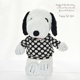 スヌーピーコスチューム　着せ替え★パーカーコスチューム・ぬいぐるみ別売　tops56-black-snoopy