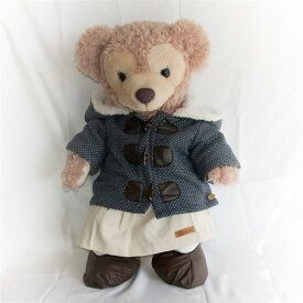 ダッフィー*シェリーメイコスチューム・Mサイズduffy★ふわふわドット柄ダッフルコート＆スカート・お靴セット*coat46-m【洋服】＾]