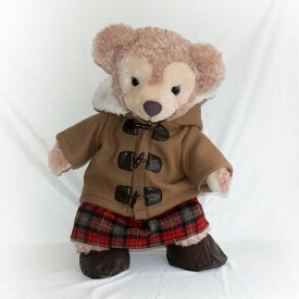 ダッフィー*シェリーメイコスチューム・Mサイズduffy★ふわふわダッフルコート＆スカート・お靴セット*coat50-m【洋服】＾]