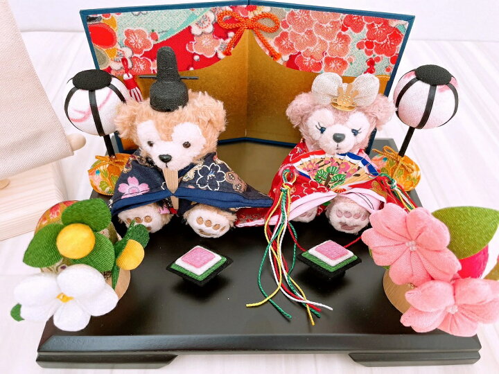 楽天市場】【雛人形】ぼんぼり＆屏風付き・ストラップサイズぬいぐるみ 