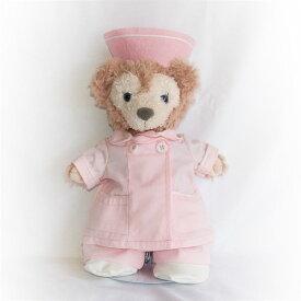 ハンドパペットサイズダッフィー*シェリーメイコスチューム！★本格的！看護婦さんコスチューム（ピンク）★nurse-pink-hp*ハンドメイド【洋服】【キャラクター】◇〉