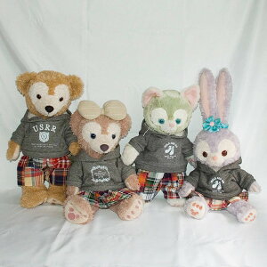 【4体分セット】ダッフィー シェリーメイ ジェラトーニ ステラルー コスチューム Sサイズ グレーパーカー マドラスチェックボトムスセット pk-check-quattro 洋服 Duffy グッズ¥〈←Θ