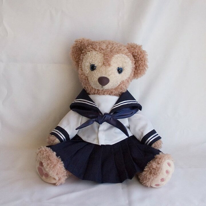 楽天市場 ダッフィー コスチューム グッズ シェリーメイ ハンドメイド Sサイズ43cm 本格仕様 セーラー服コスチュームセット 白 Uf13 洋服 Duffy グッズ ハッピーライフスタイル
