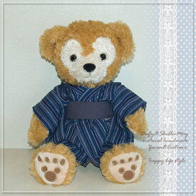 ダッフィー コスチューム グッズ SSサイズ カッコいい本格浴衣セット 紺縞 yukata-1-ss Duffy グッズ〉↓