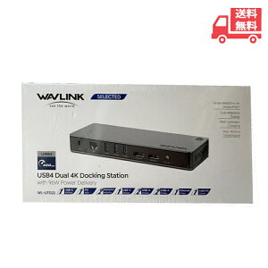  WAVLINK USB4 hbLOXe[Vi1j11-IN-1USB4 Dock y2ʃ[hF 8K DP+4K DPzfA4KfBXvC USB-C  XɊN[|