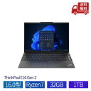 ☆ ThinkPad E16 Gen 2 21M5CTO1WWJP4 16.0型IPS Ryzen7 7735HS 32GB 1TB ブラック Windows11 HOME officeなし ノートパソコン ノートPC ウィンドウズ パソコン 送料無料 更に割引クーポン