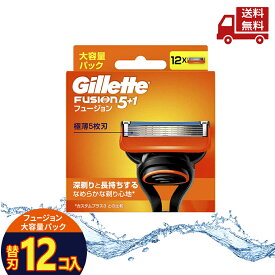 ☆ Gillette ジレット フュージョン マニュアル 替刃 12個入 カミソリ 髭剃り 送料無料 更に割引クーポン ＼レビューキャンペーン開催中／ 【Revicam】