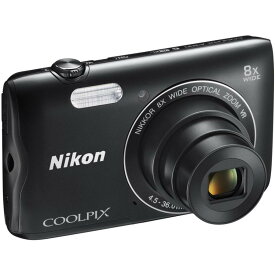 ☆ アウトレット 保証書なし Nikon デジタルカメラ COOLPIX A300 光学8倍ズーム 2005万画素 ブラック A300BK 送料無料 更に割引クーポン あす楽