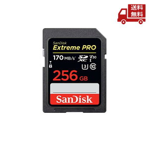  SanDisk TfBXN Extreme Pro SDXC 256GB J[h UHS-I U3 V30 Class10 4KΉ sAi  XɊN[|
