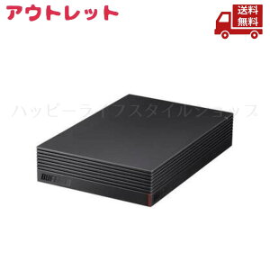 �� �A�E�g���b�g �����݂��� BUFFALO �o�b�t�@���[ �O�t�n�[�h�f�B�X�N HD-EDS4U3-BC USB 3.2 Gen1 �e���r�^��Ή� �u���b�N �Ή� �O�t��HDD �������� �X�Ɋ����N�[�|��