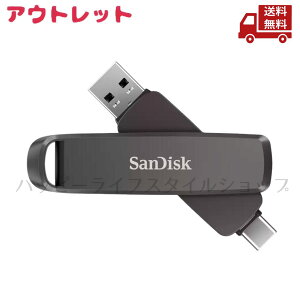 �� �A�E�g���b�g ������ SanDisk �T���f�B�X�N SDDDE1-2T00-J46 �O�t��SSD USB-C�{USB-A�ڑ� Slim Dual Drive Mac Windows11�Ή� �u���b�N 2TB �|�[�^�u���^ �������� �X�Ɋ����N�[�|��