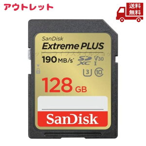 �� �A�E�g���b�g ������ SanDisk �T���f�B�X�N Extreme PLUS SDXC UHS-I�J�[�h 128GB SDSDXWA-128G-JNJIP �������� �X�Ɋ����N�[�|��
