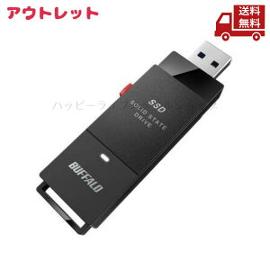 �� �A�E�g���b�g �����݂��� BUFFALO �o�b�t�@���[ �O�t��SSD SSD-PUT1.0U3-BKC USB 3.2 ���[�h����430MB/s �����t�@�C���]�� �P�[�u�����X �y�� �R���p�N�g �X�g���b�v�z�[���� �ϏՌ� SecureLock Mobile2 AE