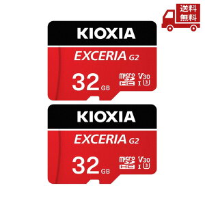  2Zbg KIOXIA J[h 32GB MicroSDXC UHS-IJ[h KMU-B032GR }CNSD Q[  XɊN[|
