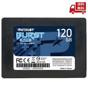 �� Patriot Memory SSD 120GB Burst Elite SATA3 ����2.5�C���` PBE120GS25SSDR �������� �X�Ɋ����N�[�|��