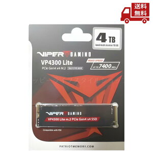 �� Patriot Memory �p�g���I�b�g �������[ VIPER VP4300 Lite 4TB M.2 PCIe Gen4 x4 SSD 9SE00190-VP4300L4TBM28H �������� �X�Ɋ����N�[�|��