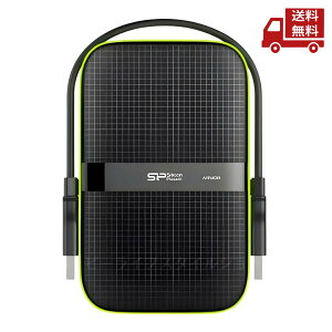 �� SILICON POWER �V���R���p���[ �O�t��HDD SP020TBPHDA60S3K Armor A60 2TB �n�[�h�h���C�u �������� �X�Ɋ����N�[�|��