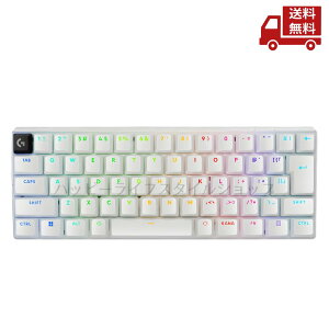 �� LogicoolG ���W�N�[��G G-PKB-60-001LNWH �z���C�g Pro�V���[�Y PRO X 60 ���C�����X60�� �Q�[�~���O�L�[�{�[�h ���w���X�C�b�` �������� �X�Ɋ����N�[�|��