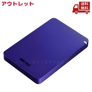 �� �A�E�g���b�g �����݂��� BUFFALO �o�b�t�@���[ �l�b�g���[�NHDD HD-PGF1.0U3-BLA USB 3.2(Gen 1)�Ή� �ϏՌ��|�[�^�u��HDD HD-PGF-A�V���[�Y �u���[ 1TB �������� �X�Ɋ����N�[�|��