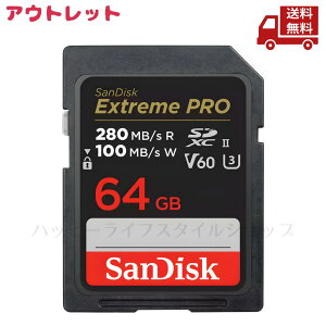 �� �A�E�g���b�g �p�b�P�[�W���� SANDISK �T���f�B�X�N UHS-II�J�[�h SDSDXEP-064G-JNJIP Extreme PRO SDXC? UHS-II Card 64GB �������� �X�Ɋ����N�[�|��