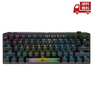 �� CORSAIR �R���Z�A �Q�[�~���O�L�[�{�[�h CH-9189014-JP �u���b�N RGB �o�b�N���C�g�t�� K70 PRO MINI WIRELESS 60% ���J�j�J�� CHERRY MX Speed �X�C�b�`�L�[�{�[�h �������� �X�Ɋ����N�[�|��