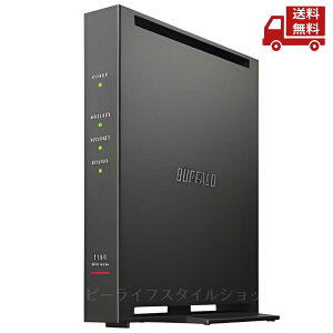  BUFFALO obt@[ WCR-1166DHPL ubN Wi-Fi 5 ( 11ac ) Ή Wi-Fi[^[ 866+300Mbps AirStation  XɊN[|