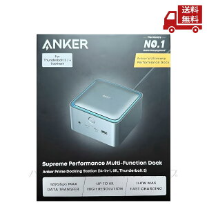 �� Anker Prime �h�b�L���O�X�e�[�V���� 14-in1, 8K, Thunderbolt 5 USB PD�ő�140W�o�͑Ή�USB-C�A�b�v�X�g���[���|�[�g Built-in GaN AC-DC�d�����u���� 120Gbps�����f�[�^�]�� �ő�8K�� �o�� ��p�@�\�t�� �I�[�f