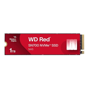 WDS100T1R0C [WD Red SN700 NVMe SSD�i1TB M.2(2280) PCIe Gen3 x4 NVMe 2000TBW 5�N�ۏ؁j]