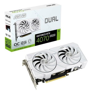 ASUS Dual GeForce RTX 4070 SUPER EVO White OC Edition 12GB GDDR6X SFFΉ Axial-techt@ /DUAL-RTX4070S-O12G-EVO-WHITE K㗝Xi