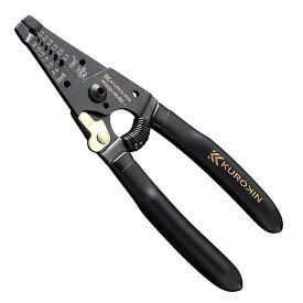 フジ矢 ワイヤーストリッパA型 165mm 黒金・バネ付 PP323A-165-BG