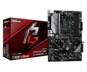 ASRock �}�U�[�{�[�h X570 Phantom Gaming 4 AMD Ryzen 5000 �V���[�Y CPU ( Soket AM4 ) �Ή� X570 ATX �y�������K�㗝�X�i�z