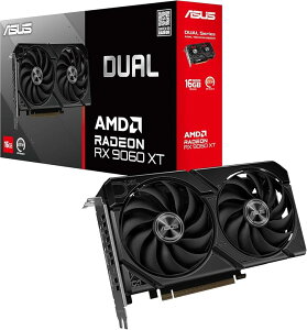 Asus Radeon RX 9060 XT Dual 16GB GDDR6 PCI-Express �O���t�B�b�N�X�J�[�h�B