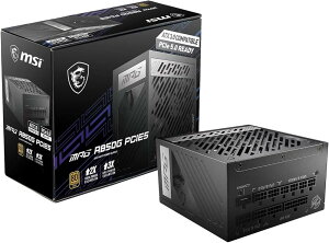 MSI MPG A850G PCIE5 PC�d�����j�b�g 850W ATX3.1/PCIe 5.1�Ή� 80PLUS GOLD�F�� �t�����W�����[ ���{���[�J�[�R���f���T 10�N�ۏ� PS1233