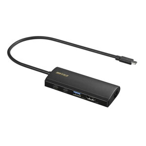�o�b�t�@���[ Type-C�ڑ� �h�b�L���O�X�e�[�V���� PD�Ή� HDMI�o�� �u���b�N LUD-U3-CGHDBK