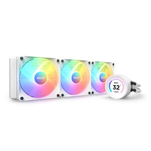 NZXT KRAKEN Elite RGB 360 White �ȈՐ���CPU�N�[���[ RL-KR36E-W1 FN1883