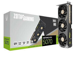 ZOTAC GAMING GeForce RTX 5070 SOLID OC 12GB GDDR7 �O���t�B�b�N�X�{�[�h ZT-B50700J-10P VD9074