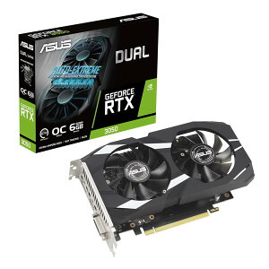 ASUS Dual NVIDIA GeForce RTX 3050 6GB OC Edition Gaming Graphics Card
