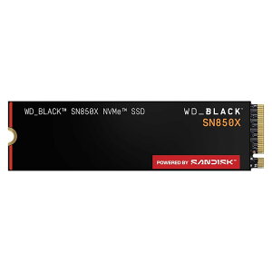 WD_BLACK 1TB SN850X NVMe �����^�Q�[�~���OSSD �\���b�h�X�e�[�g�h���C�u - Gen4 PCIe M.2 2280 �ō�7,300MB/s - WDS100T2X0E