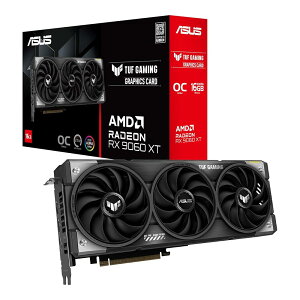 ASUS TUF Gaming Radeon RX 9060 XT 16GB GDDR6 OC Edition�A�Q�[�~���O�O���t�B�b�N�X�J�[�h