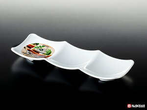 モルン三連角皿 ホワイト 10点セット K599-1100円ショップ 100円均一 100均