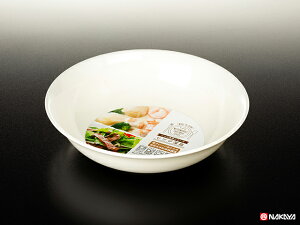 レンジ深皿 白 10点セット  K348-1  100円均一 100均一 100均 丸皿 割れにくいプラスティック素材 電子レンジ・食洗機対応