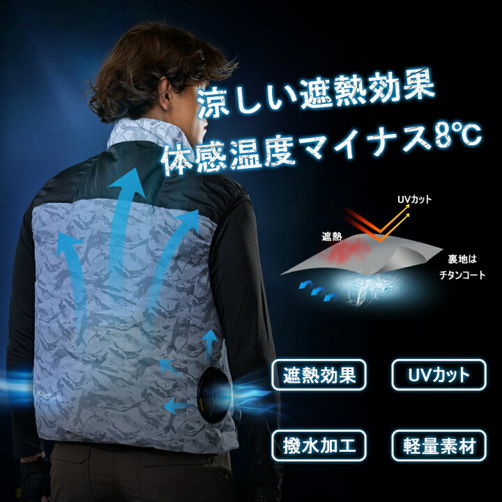 楽天市場】【50%OFF！：1,8800円~→9,400円~！】空調作業服 フルセット 