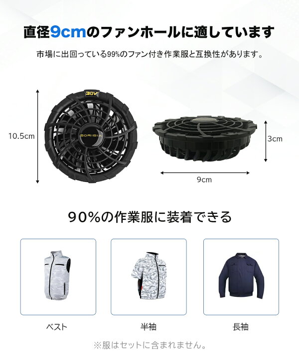 楽天市場】＼P10倍／[即日出荷] 空調作業服用 ファンバッテリーセット 