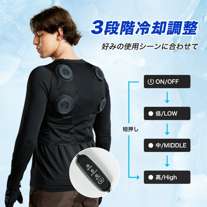 楽天市場】1000円クーポン!ペルチェベスト ペルチェ素子式冷却服 4つ 