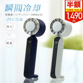 ＼最安値に挑戦！+P10倍／ハンディファン ◆雑誌紹介◆ 冷却プレート 首掛け 携帯扇風機 ペルチェ 冷却 冷感 5000mAhバッテリー 長時間 冷却ハンディファン 静音 強風 首かけハンディファン 首掛け扇風機 卓上扇風機 折りたたみ 熱中症対策
