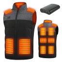 電熱ベスト 5V 12000mAh 1個バッテリー付き(オプション) 【楽天1位】11ヒーター ヒーターベスト 男女兼用 ユニセック…