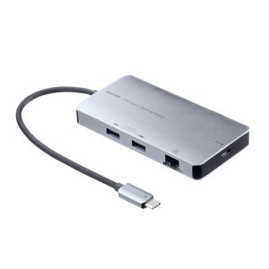 �T�����T�v���C �h�b�L���O�X�e�[�V���� USB Type-C�ڑ� 4K/60Hz 2��ʊg���Ή� HDMIx2/LANx1/USB-Ax2/USB-Cx1 �X�}�[�gPD����(PD100W���́E95W���d) �P�[�u����20cm�EL���ϊ��t��